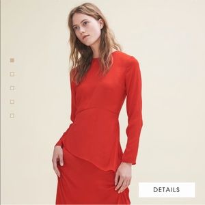 •NWT maje paris long asymmetric dress•